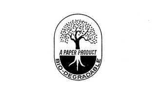 BIO-DEGRADABLE A PAPER PRODUCT logo