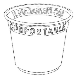 BIO-DEGRADABLE COMPOSTABLE logo