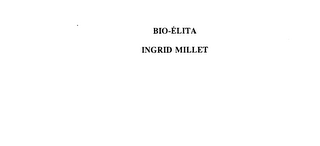 BIO-ELITA INGRID MILLET logo
