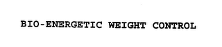 BIO-ENERGETIC WEIGHT CONTROL logo