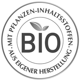 BIO MIT PFLANZEN-INHALTSSTOFFEN AUS EIGENER HERSTELLUNG logo