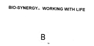 BIO-SYNERY WORKING WITH LIFE B logo