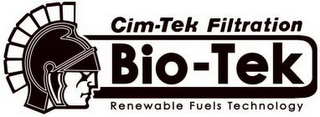 BIO-TEK CIM-TEK FILTRATION RENEWABLE FUELS TECHNOLOGY logo