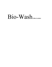 BIO-WASH USDA CERTIFIED logo