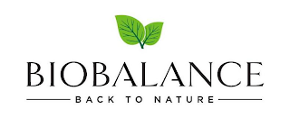 BIOBALANCE BACK TO NATURE logo