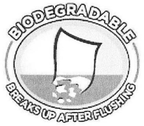 BIODEGRADABLE BREAKS UP AFTER FLUSHING logo