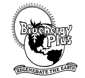 BIOENERGY PLUS REGENERATE THE EARTH logo