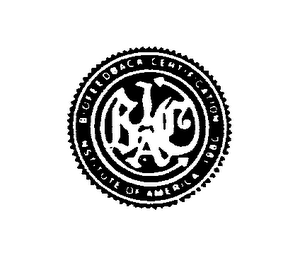 BIOFEEDBACK CERTIFICATION INSTITUTE OF AMERICA 1980 logo