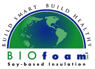 BIOFOAM INC SOY-BASED INSULATION BUILD SMART BUILD HEALTHY logo