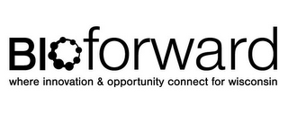 BIOFORWARD WHERE INNOVATION & OPPORTUNITY CONNECT FOR WISCONSIN logo