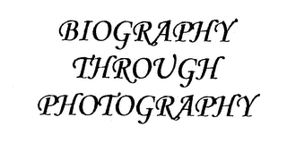 BIOGRAPHY THROUGH PHOTOGRAPHY logo