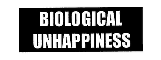 BIOLOGICAL UNHAPPINESS logo
