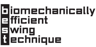 BIOMECHANICALLY EFFICIENT SWING TECHNIQUE logo