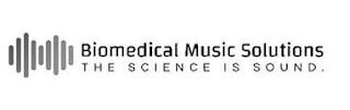 BIOMEDICAL MUSIC SOLUTIONS THE SCIENCE IS SOUND. logo
