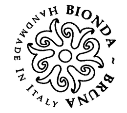 BIONDA BRUNA HANDMADE IN ITALY WWW.BIONDA-BRUNA.COM logo