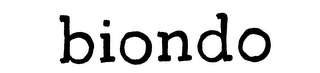 BIONDO logo