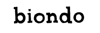 BIONDO logo
