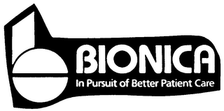 BIONICA IN PURSUIT OF BETTER PATIENT CARE logo