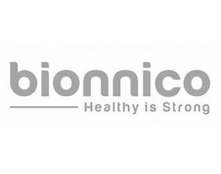 BIONNICO HEALTHY IS STRONG logo