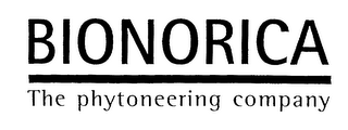 BIONORICA THE PHYTONEERING COMPANY logo