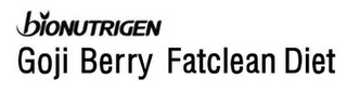 BIONUTRIGEN GOJI BERRY FATCLEAN DIET logo