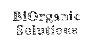 BIORGANIC SOLUTIONS logo
