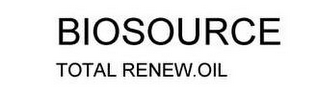 BIOSOURCE TOTAL RENEW OIL logo