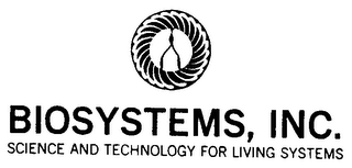BIOSYSTEMS, INC. SCIENCE AND TECHNOLOGY FOR LIVING SYSTEMS logo