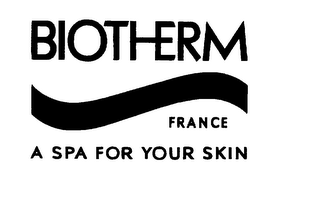 BIOTHERM FRANCE A SPA FOR YOUR SKIN logo