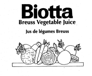 BIOTTA BREUSS VEGETABLE JUICE JUS DE LEGUMES BREUSS logo