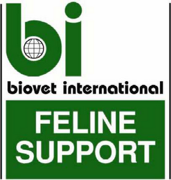 BIOVET INTERNATIONAL FELINE SUPPORT logo