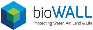 BIOWALL PROTECTING WATER, AIR, LAND & LIFE logo