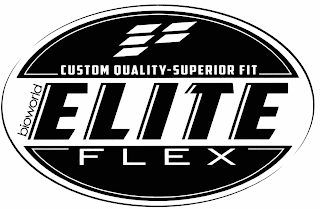 BIOWORLD ELITE FLEX CUSTOM QUALITY-SUPERIOR FIT logo