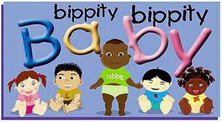 BIPPITY BIPPITY BABY  ROBBIE logo