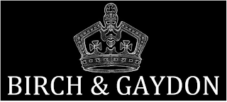 BIRCH & GAYDON logo