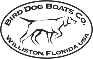BIRD DOG BOATS CO. WILLISTON, FLORIDA USA logo