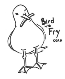 BIRD WITH FRY CORP. logo
