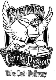 BIRDIES CARRIER PIGEON TAKE OUT DELIVERY logo