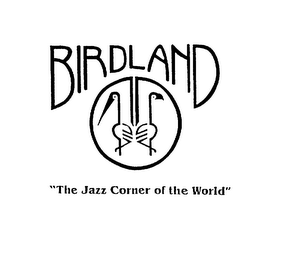 BIRDLAND "THE JAZZ CORNER OF THE WORLD" logo
