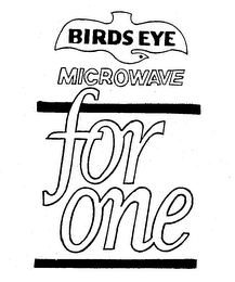 BIRDS EYE MICROWAVE FOR ONE logo