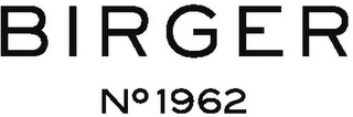 BIRGER N° 1962 logo