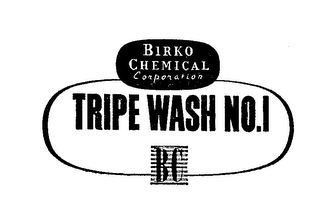 BIRKO CHEMICAL CORPORATION TRIPE WASH NO.1 BC logo