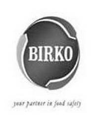 BIRKO YOUR PARTNER IN FOOD SAFETY logo