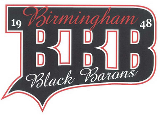 BIRMINGHAM 1948 BBB BLACK BARONS logo