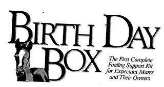 BIRTH DAY BOX THE FIRST COMPLETE FOALING SUPPORT KIT FOR EXPECTANT MARES AND THEIR OWNERS logo
