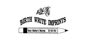 BIRTH WRITE IMPRINTS YOUR BABY'S NAME 01-01-93 logo
