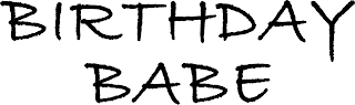 BIRTHDAY BABE logo