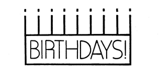 BIRTHDAYS!