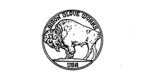 BISON GLOVE WORKS USA logo