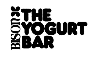BISON THE YOGURT BAR logo